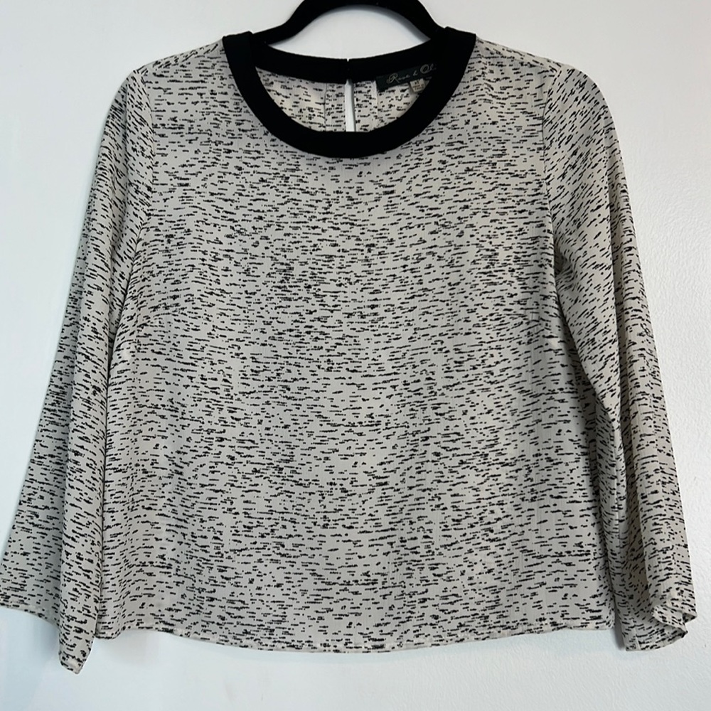 Black and White printed top